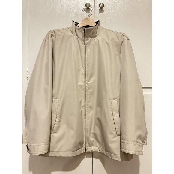 Large Size Rainforest Membrane System Water Proof Jacket Men's Khaki Windbreaker - Picture 1 of 9
